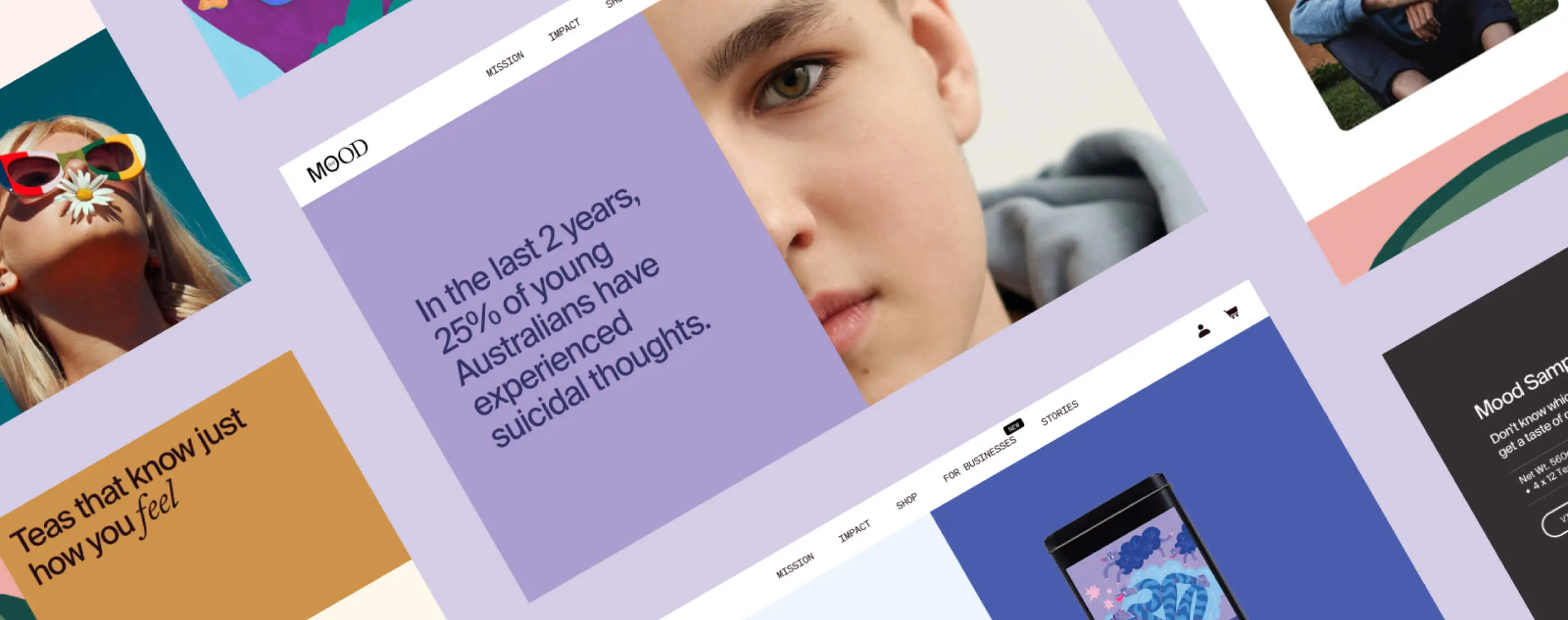 MOOD tea website design
